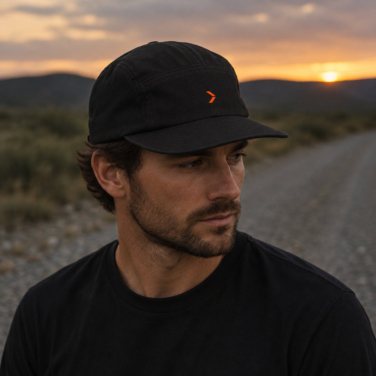 #57 Cap in Black