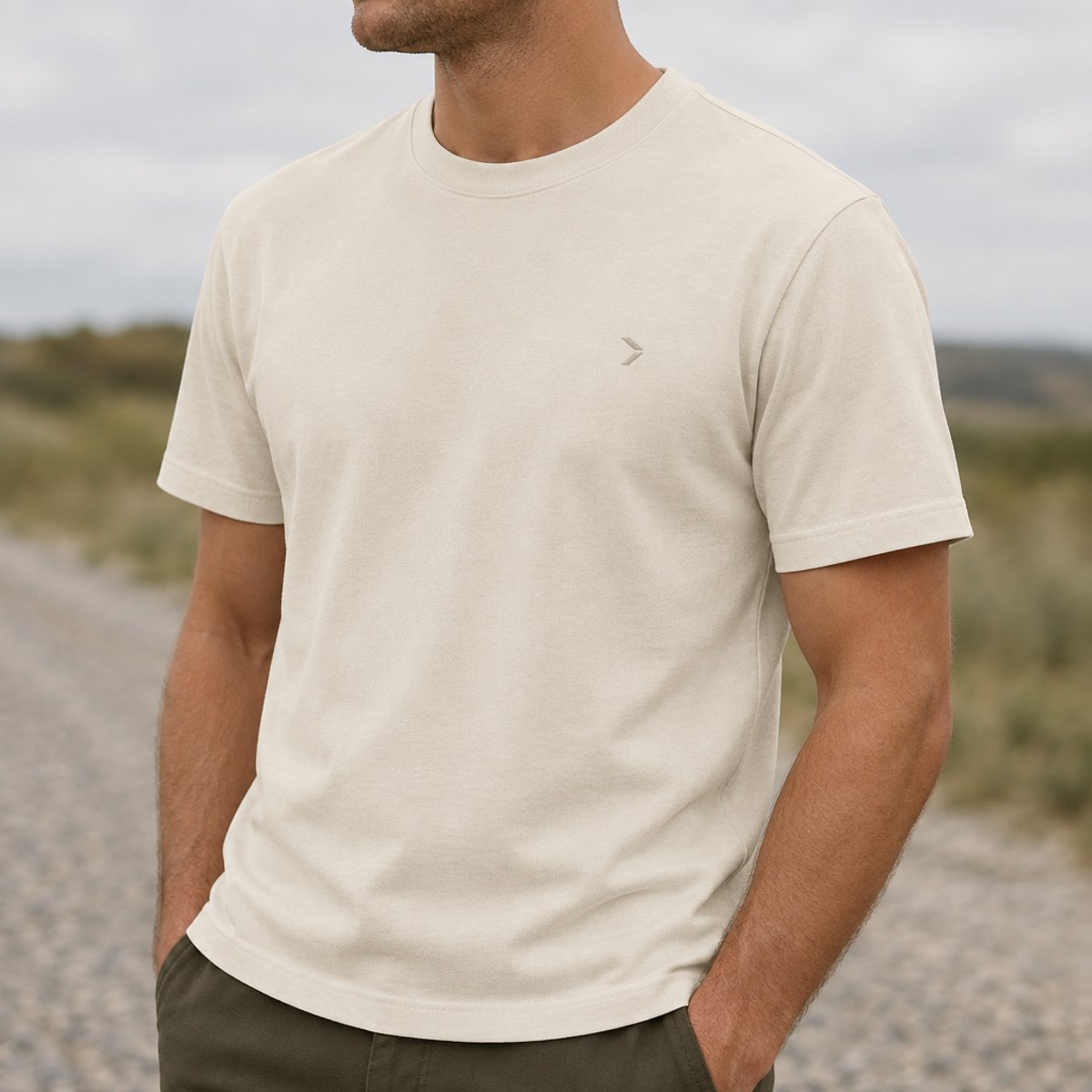 #8 Daily Tee in Bone