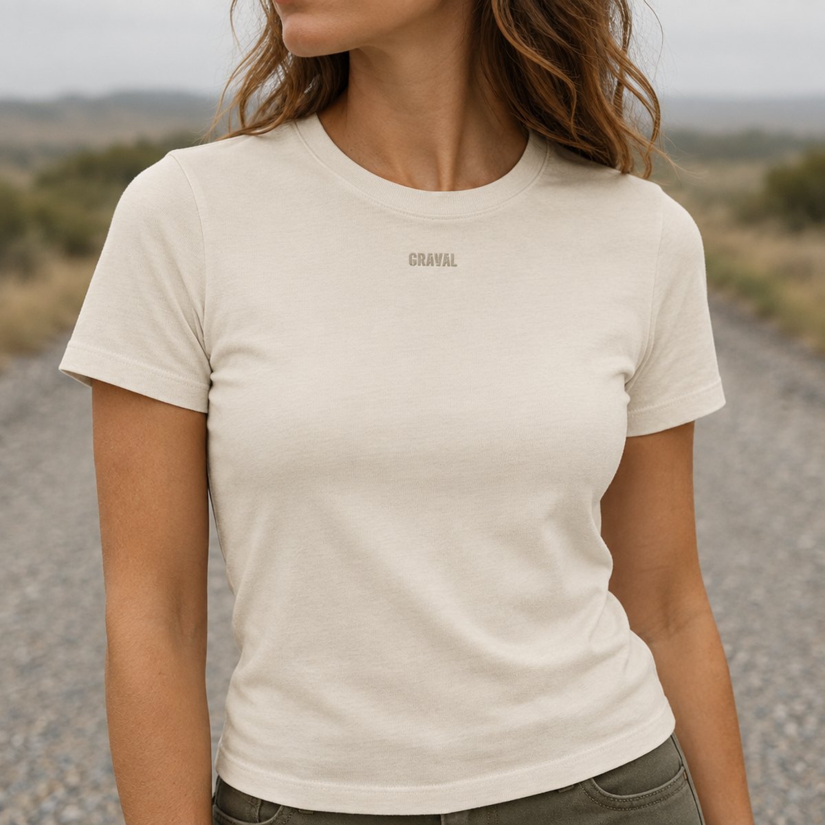 #8 Wordmark Tee in Bone